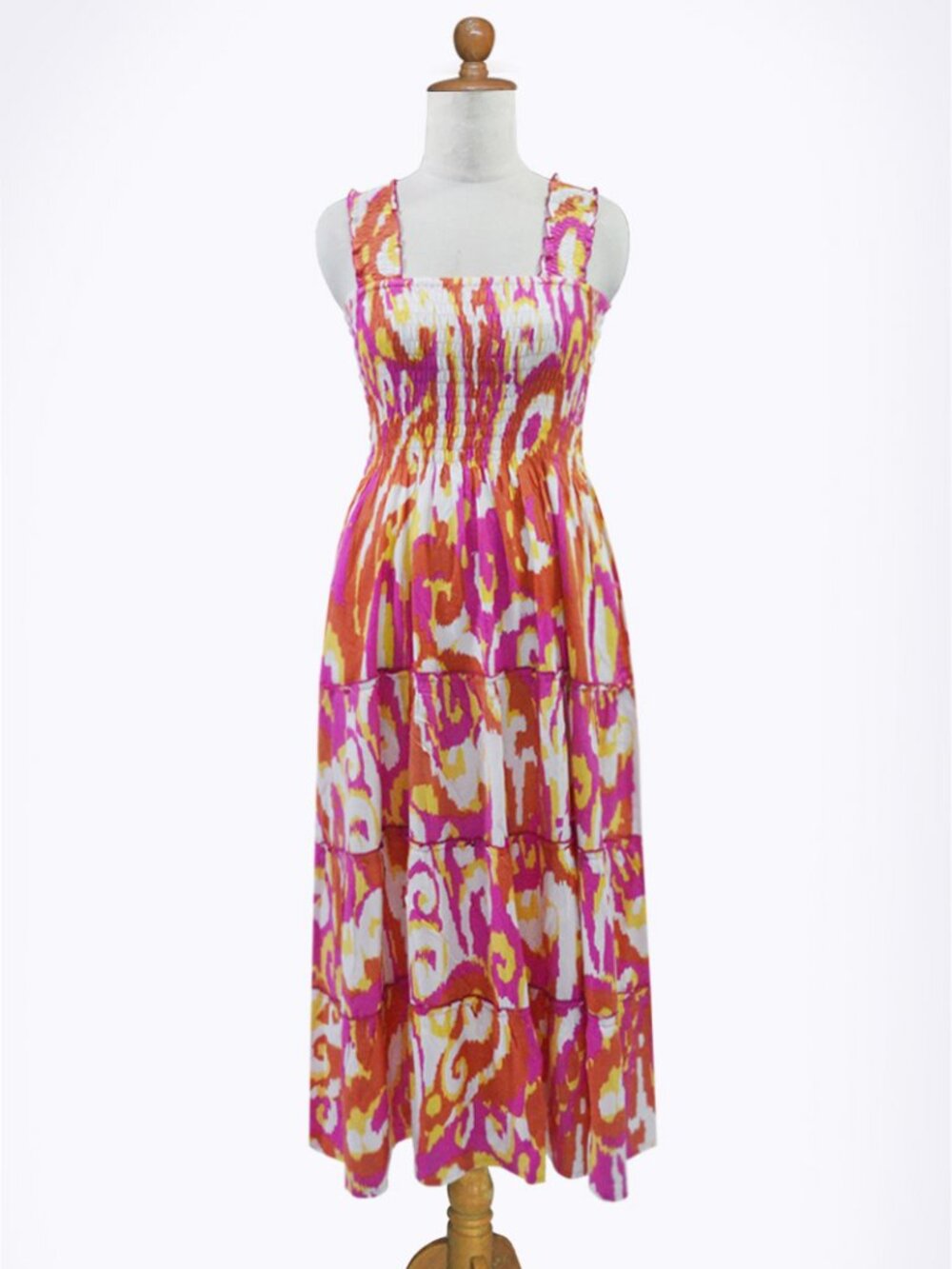 La Mer Luxe Lucy Midi dress- Coral Blush Kauai